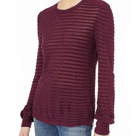 LUCKY BRAND Stripe Chenille Top - Picture 1 of 7